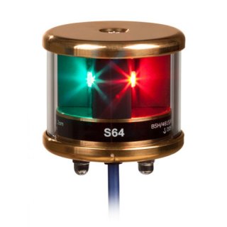 LED Positionslampe tricolor mit Ankerlicht S64 Alu